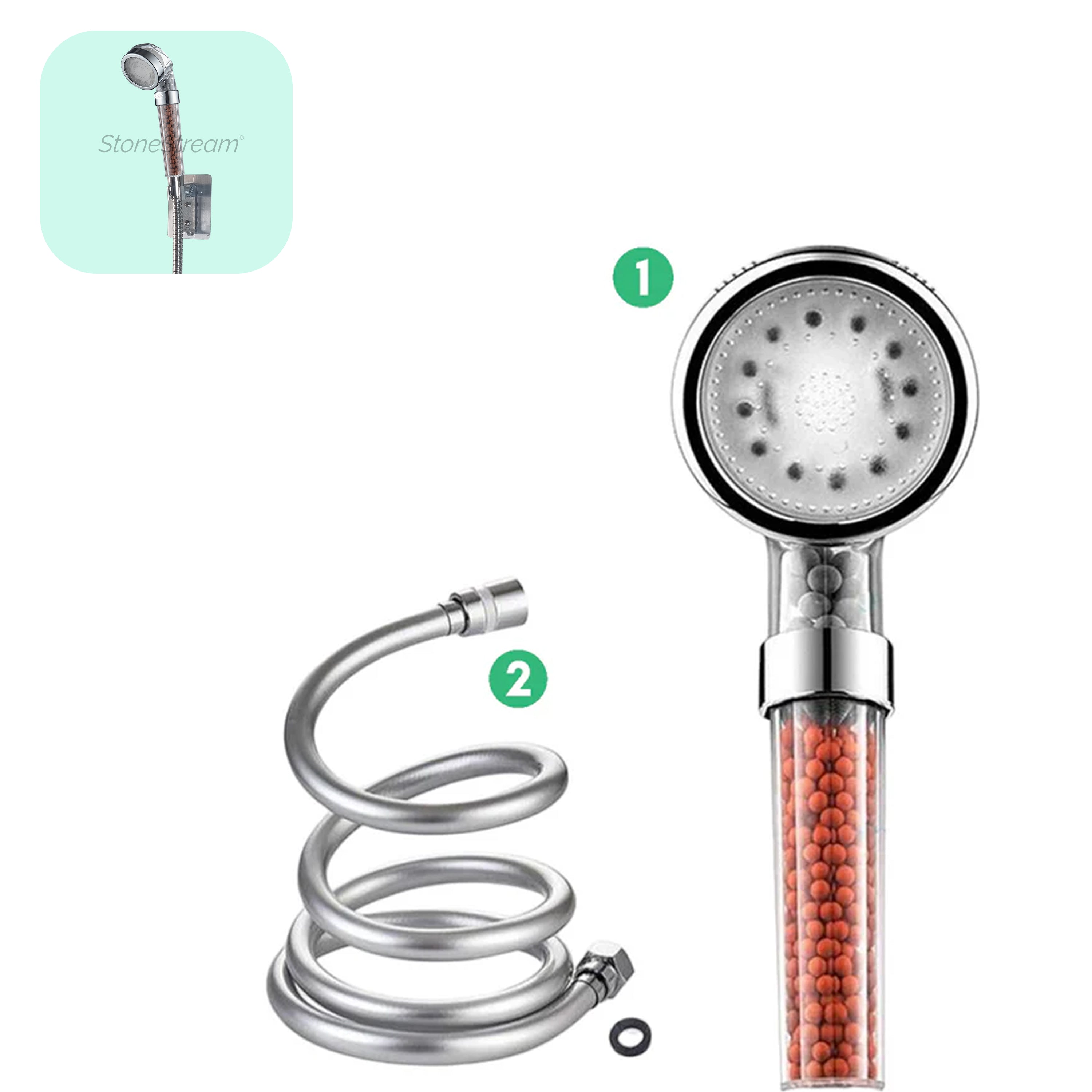 Cabezal de ducha iónico LED