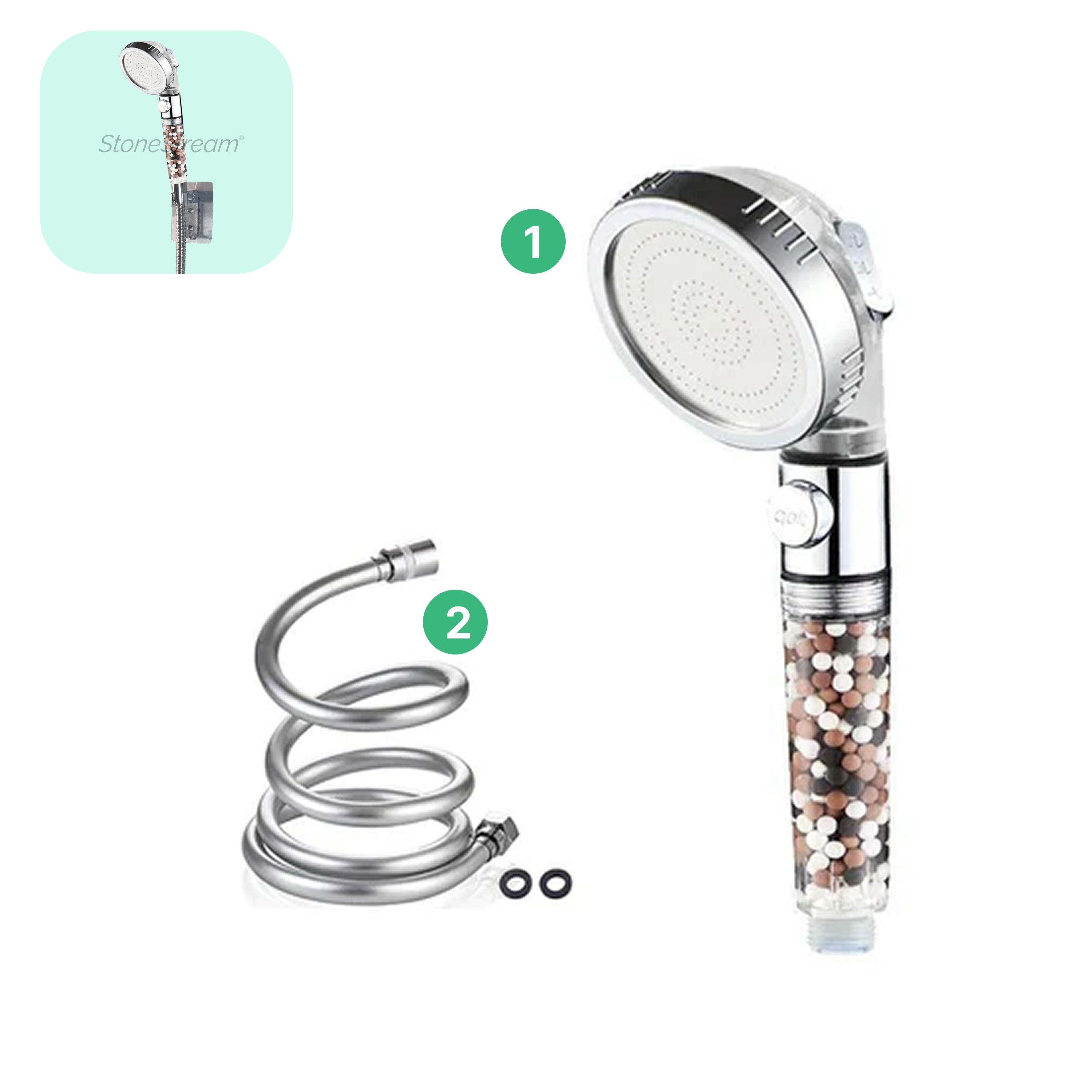Cabezal de ducha de ecoPower