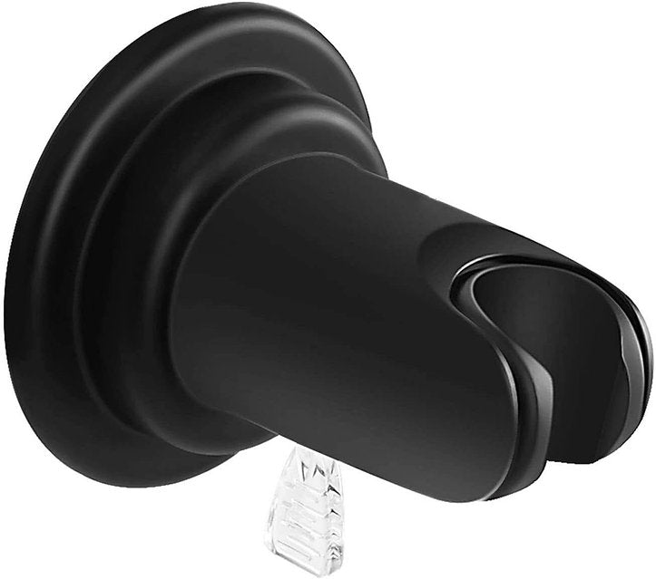 Soporte para cabezal de ducha con ventosa ajustable, color negro