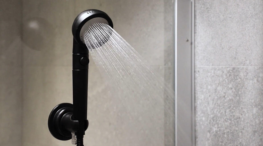 Renter-friendly shower upgrade with tool-free handheld shower head install