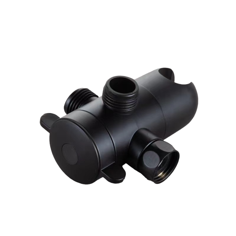 Desviador de Ducha de 3 Vías - Negro