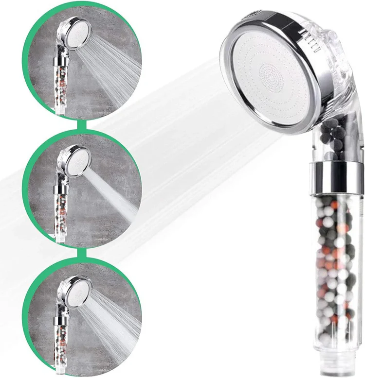 Cabezal de ducha de ecopower iónico filtrado compatible con ducha eléctrica