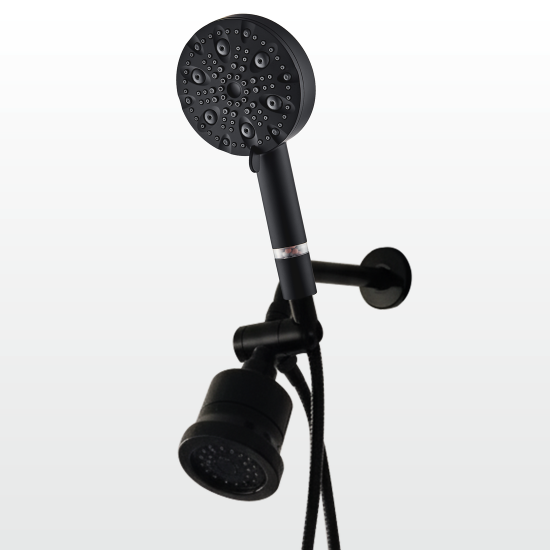 Cabezal de Ducha de Lujo con 9 Modos &amp; Combo de Pared y Mano con Kit de Filtración