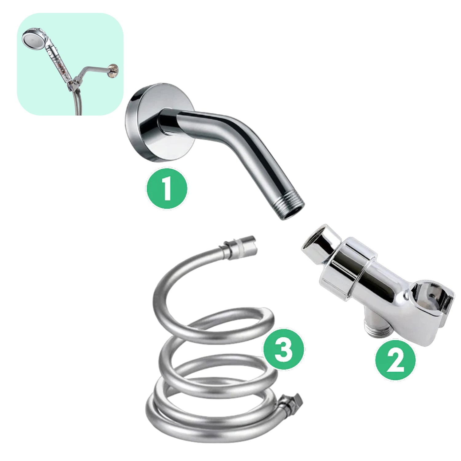 Kit de instalación de pared - Chrome