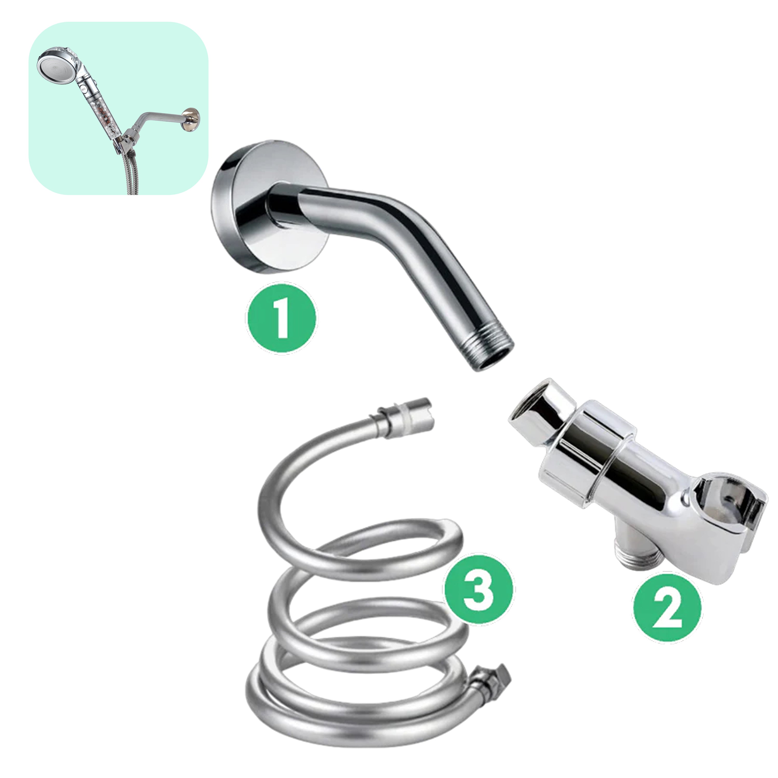 Kit de instalación de pared - Chrome