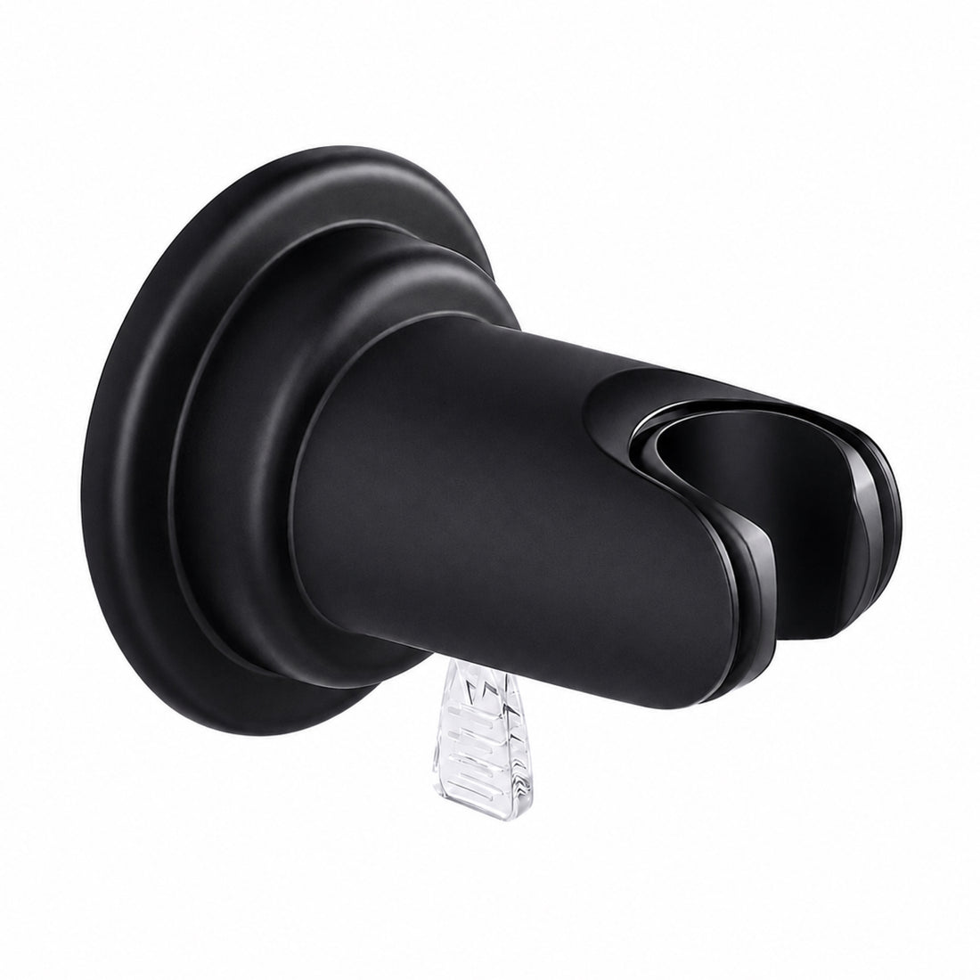 Soporte para alcachofa de ducha ajustable con ventosa negro