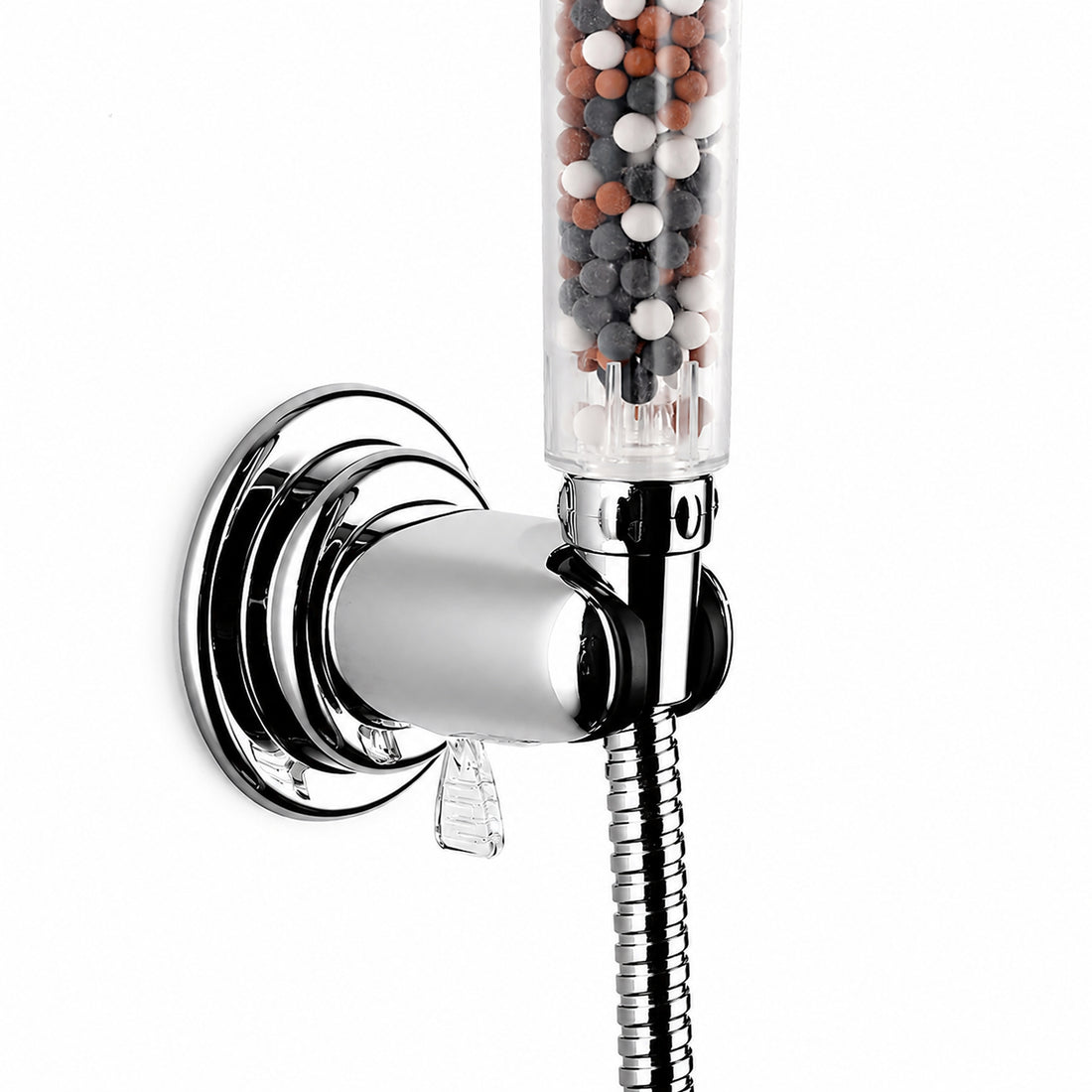 Soporte para ducha con ventosa ajustable cromado